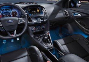 Ford Focus Shift Knob - Ford Racing - Carbon Fiber - Black - `13-`17